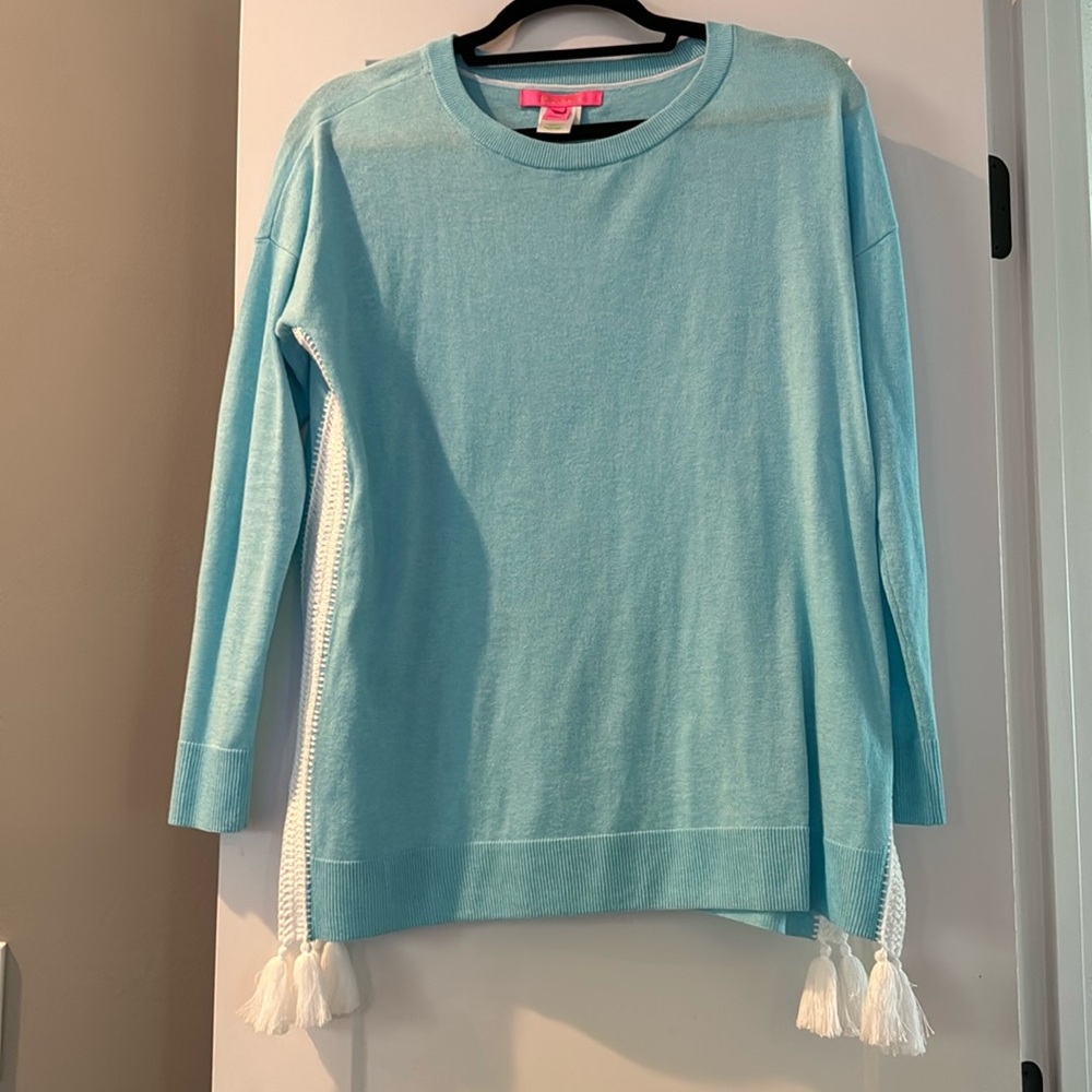 Lilly Pulitzer light blue sweater